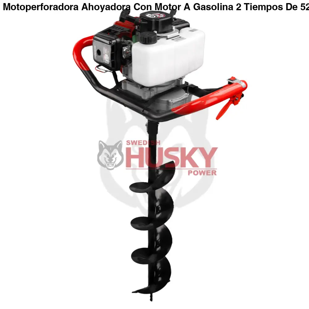 Motoperforadora Ahoyadora Con Motor A Gasolina 2 Tiempos De 52cc 2.5Hp 3 Barrenos Husky TOPO554