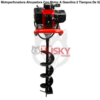 Motoperforadora Ahoyadora Con Motor A Gasolina 2 Tiempos De 52cc 2.5Hp 3 Barrenos Husky TOPO554