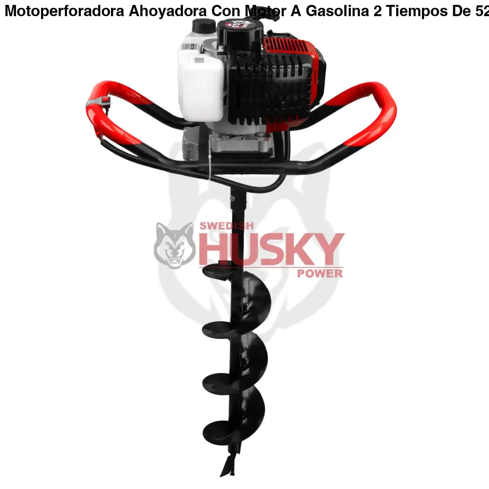 Motoperforadora Ahoyadora Con Motor A Gasolina 2 Tiempos De 52cc 2.5Hp 3 Barrenos Husky TOPO554
