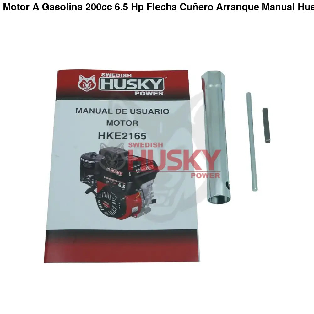 Motor A Gasolina 200cc 6.5 Hp Flecha Cuñero Arranque Manual Husky HKE2165