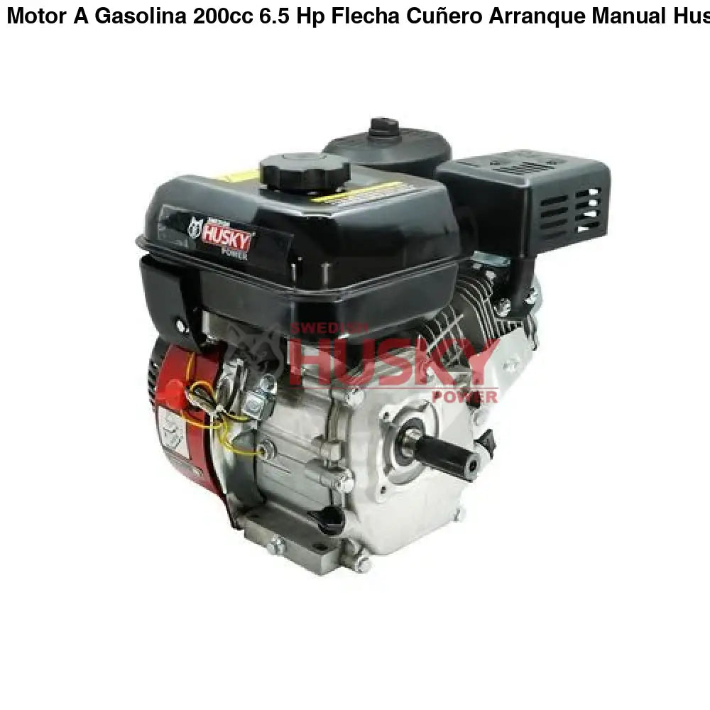 Motor A Gasolina 200cc 6.5 Hp Flecha Cuñero Arranque Manual Husky HKE2165