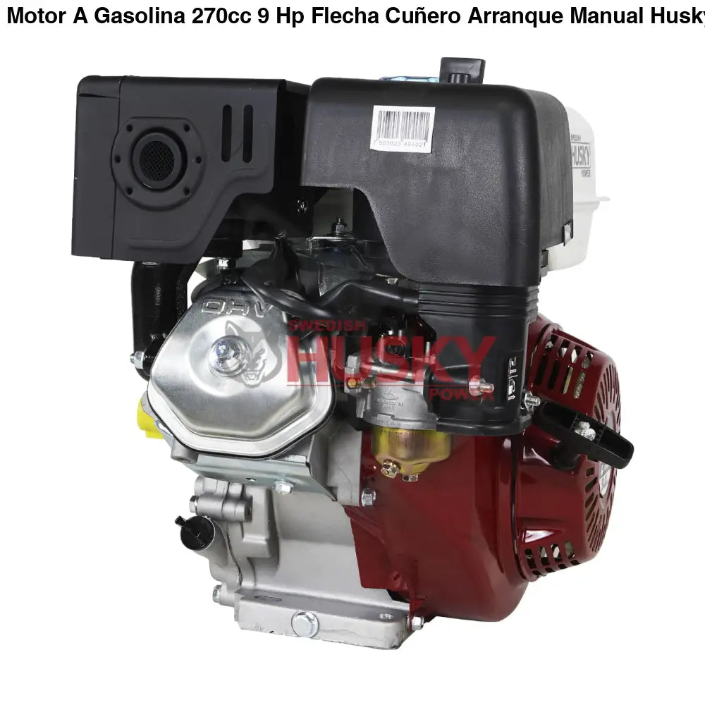 Motor A Gasolina 270cc 9 Hp Flecha Cuñero Arranque Manual Husky RLM900