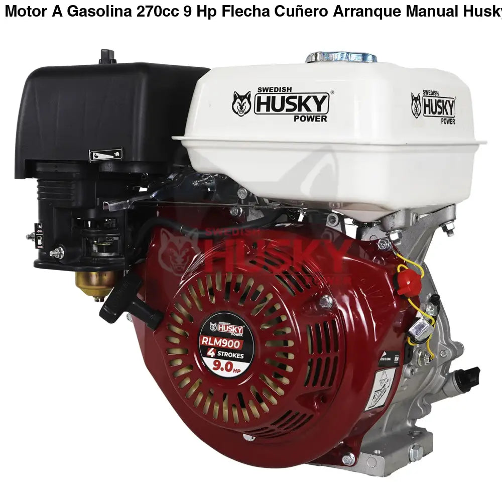 Motor A Gasolina 270cc 9 Hp Flecha Cuñero Arranque Manual Husky RLM900