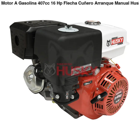Motor A Gasolina 407cc 16 Hp Flecha Cuñero Arranque Manual Husky RLM1600