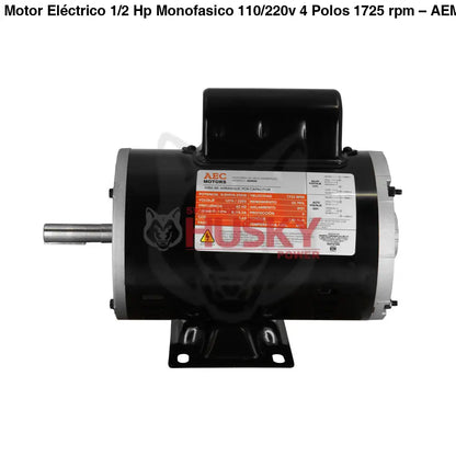 Motor Eléctrico 1/2 Hp Monofasico 110/220v 4 Polos 1725 rpm – AEM50 Aec Motors - MOTOR ELECTRICO