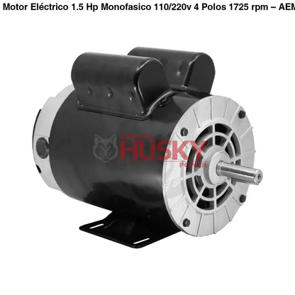 Motor Eléctrico 1.5 Hp Monofasico 110/220v 4 Polos 1725 rpm – AEM150 Aec Motors - MOTOR ELECTRICO