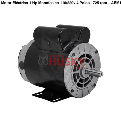 Motor Eléctrico 1 Hp Monofasico 110/220v 4 Polos 1725 rpm – AEM100 Aec Motors - MOTOR ELECTRICO