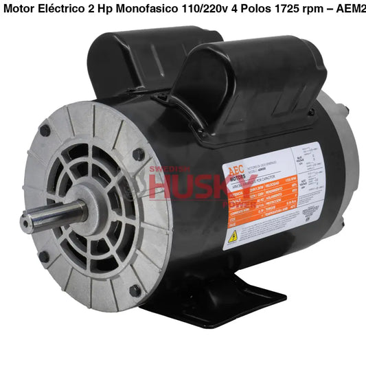 Motor Eléctrico 2 Hp Monofasico 110/220v 4 Polos 1725 rpm – AEM200 Aec Motors - MOTOR ELECTRICO