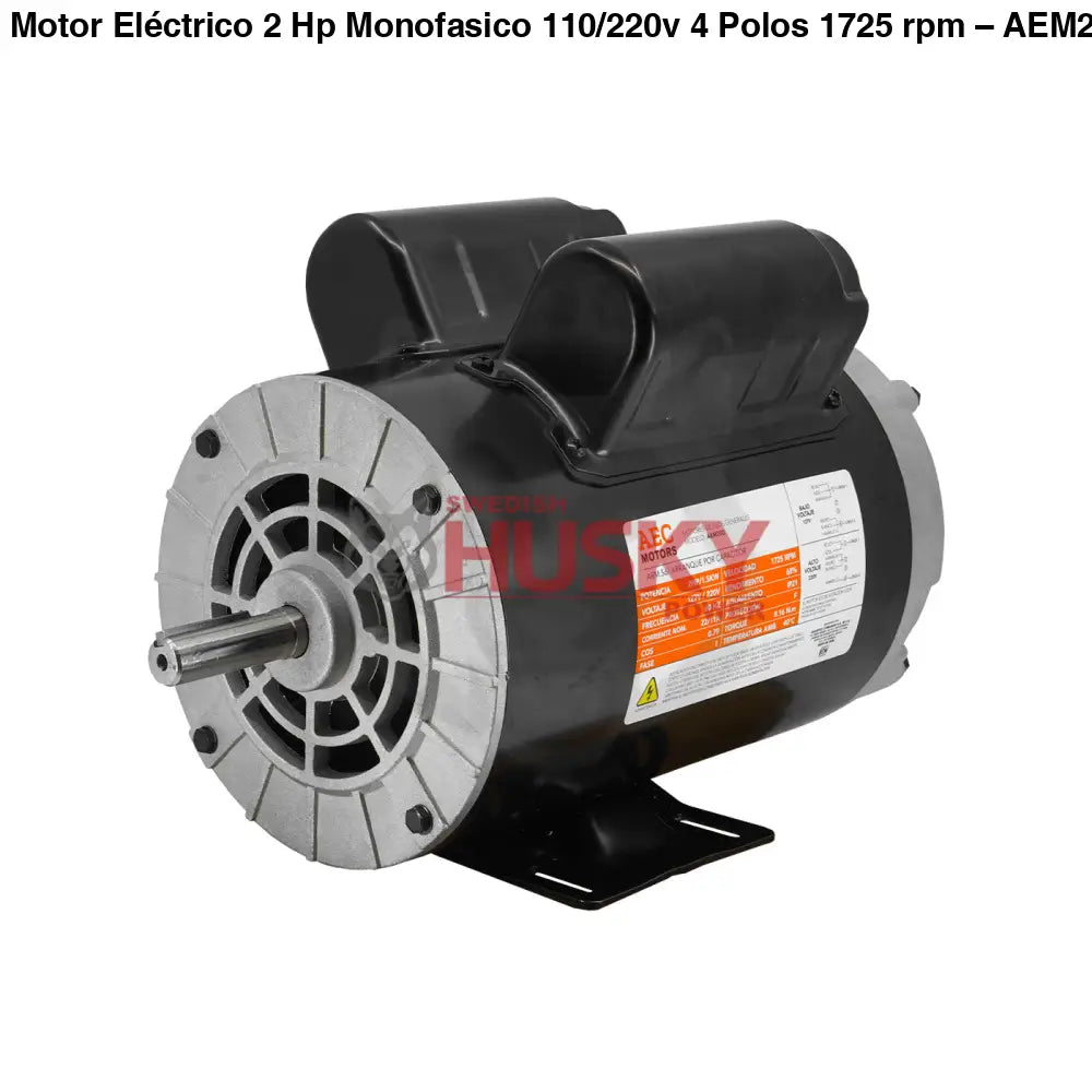 Motor Eléctrico 2 Hp Monofasico 110/220v 4 Polos 1725 rpm – AEM200 Aec Motors - MOTOR ELECTRICO