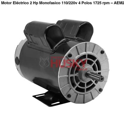 Motor Eléctrico 2 Hp Monofasico 110/220v 4 Polos 1725 rpm – AEM200 Aec Motors - MOTOR ELECTRICO