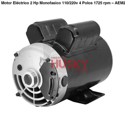 Motor Eléctrico 2 Hp Monofasico 110/220v 4 Polos 1725 rpm – AEM200 Aec Motors - MOTOR ELECTRICO