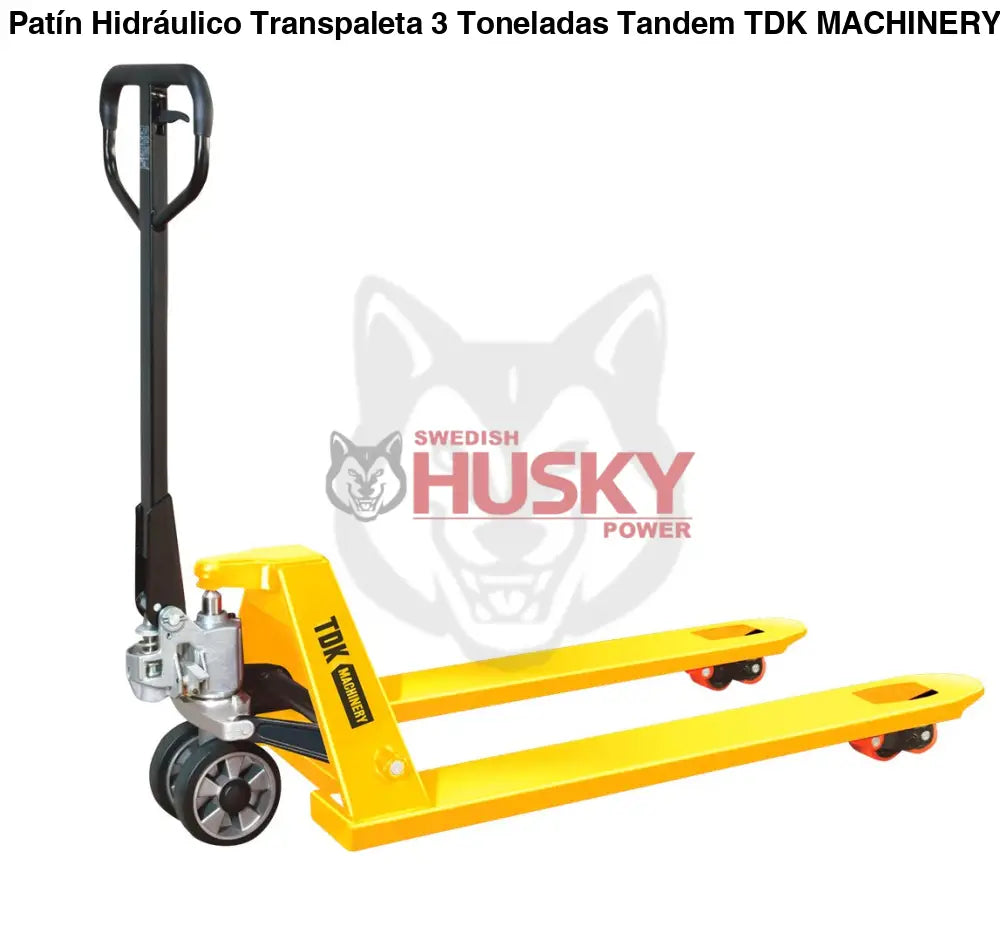 Patín Hidráulico Transpaleta 3 Toneladas Tandem TDK MACHINERY - TDKPH30 - PATIN HIDRAULICO