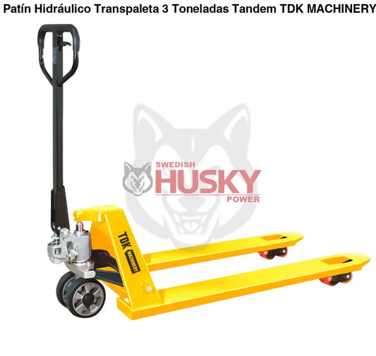 Patín Hidráulico Transpaleta 3 Toneladas Tandem TDK MACHINERY - TDKPH30 - PATIN HIDRAULICO