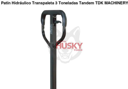 Patín Hidráulico Transpaleta 3 Toneladas Tandem TDK MACHINERY - TDKPH30 - PATIN HIDRAULICO