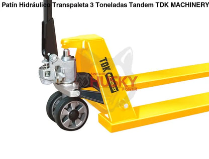 Patín Hidráulico Transpaleta 3 Toneladas Tandem TDK MACHINERY - TDKPH30 - PATIN HIDRAULICO