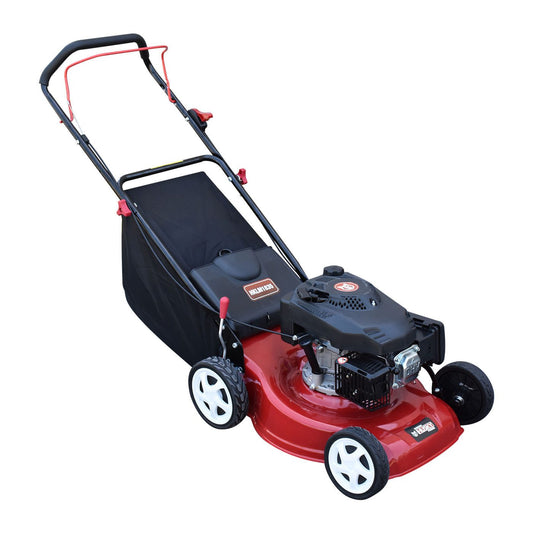 Podadora Cortadora de Pasto Con Bolsa Recolectora Y Motor A Gasolina de 3.5 Hp Para Corte de 18" Y Elevadores Husky HKLM1835