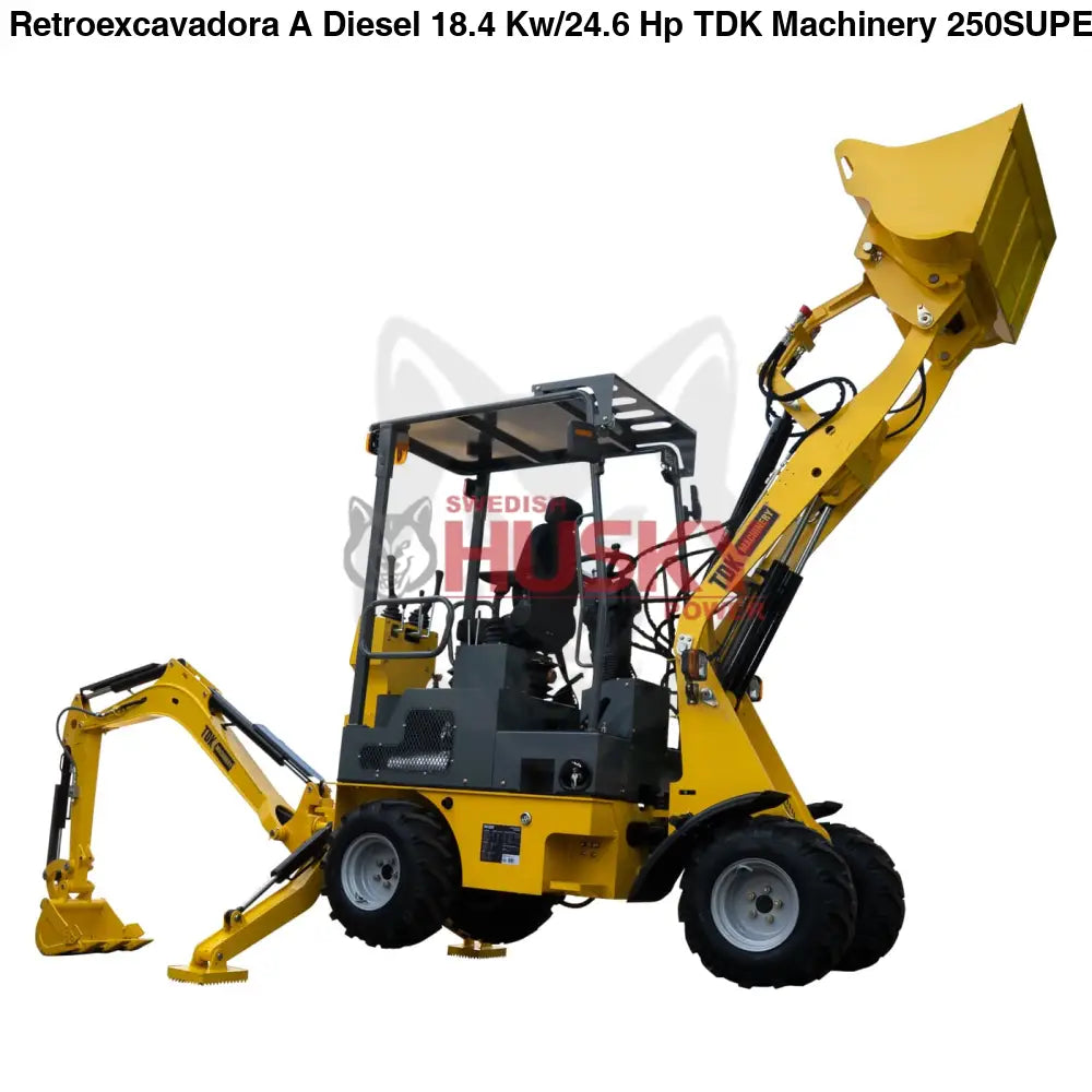 Retroexcavadora A Diesel 18.4 Kw/24.6 Hp TDK - 250SUPER