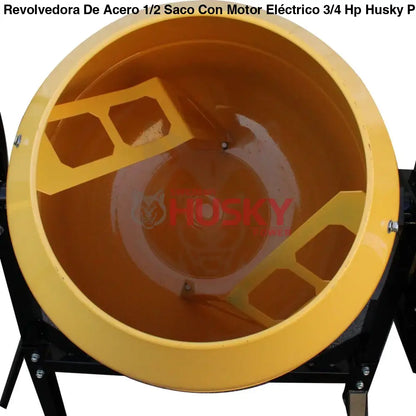 REVOLVEDORA 1/2 SACO  140 LITROS CON MOTOR ELÉCTRICO DE 3/4 HP MATCHII
