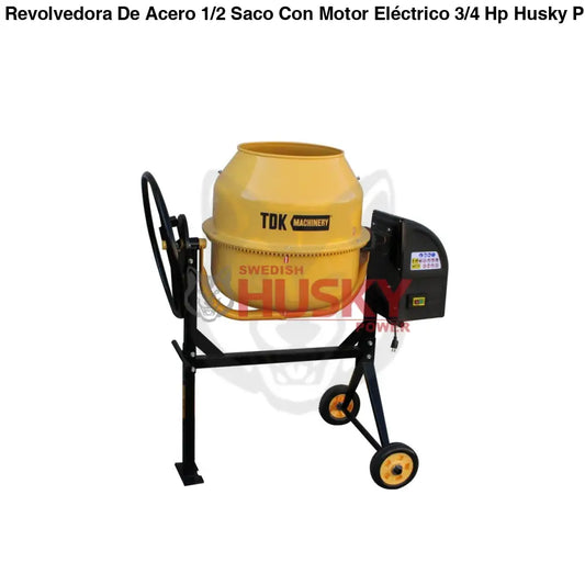 REVOLVEDORA 1/2 SACO  140 LITROS CON MOTOR ELÉCTRICO DE 3/4 HP MATCHII