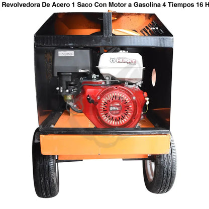Revolvedora De Acero 1 Saco Con Motor a Gasolina 4 Tiempos 16 Hp Husky Power HKRB1-HSK16