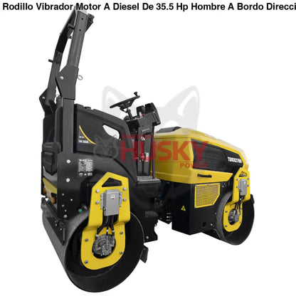 Rodillo Vibrador Motor A Diesel De 35.5 Hp Hombre A Bordo Direccion Hidraulica TDK-TDKR2700