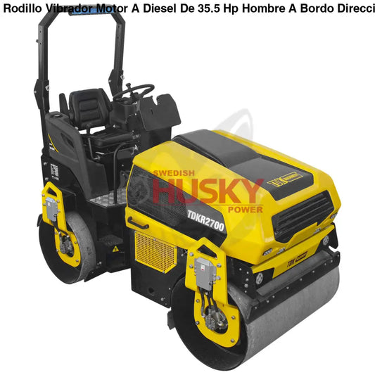 Rodillo Vibrador Motor A Diesel De 35.5 Hp Hombre A Bordo Direccion Hidraulica TDK-TDKR2700
