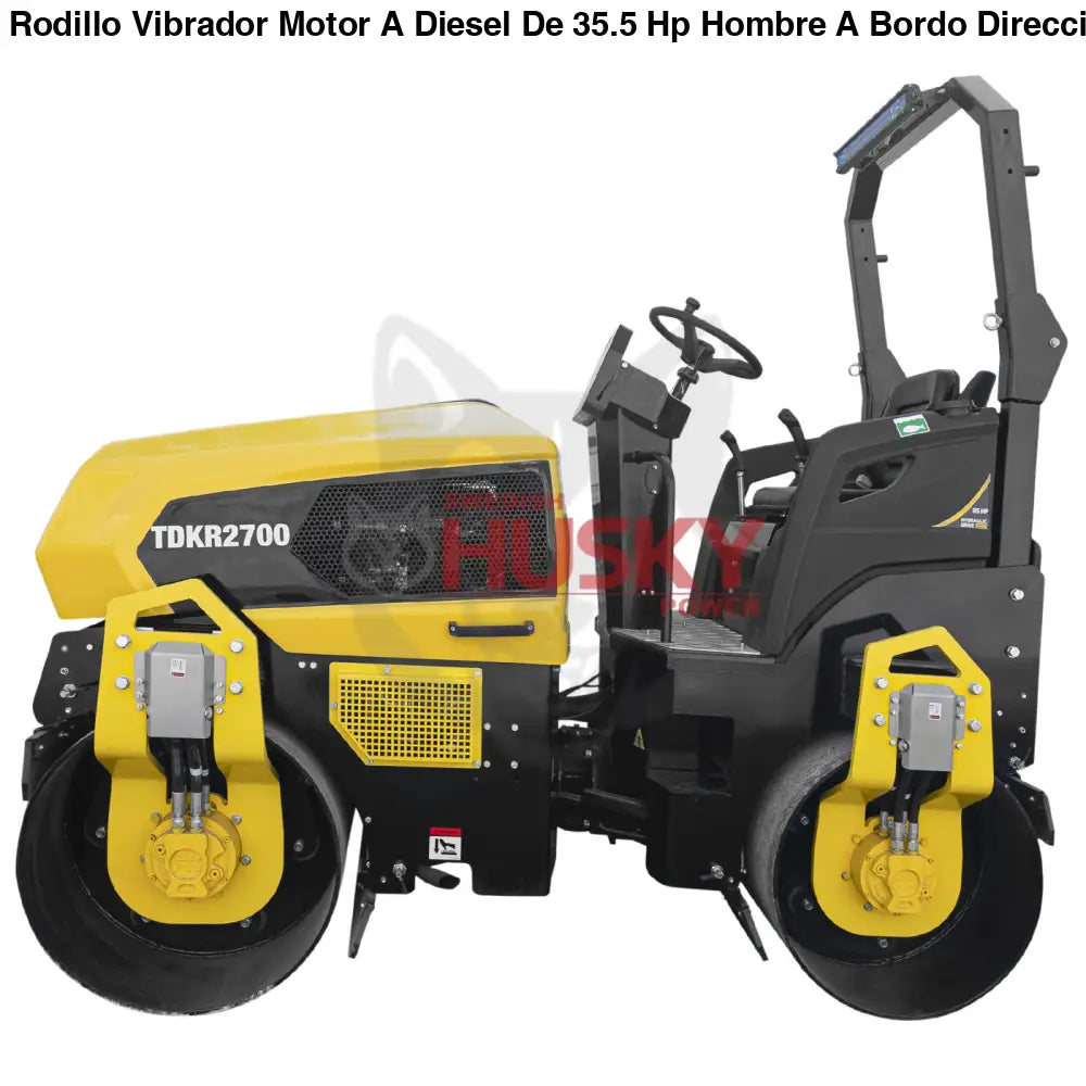 Rodillo Vibrador Motor A Diesel De 35.5 Hp Hombre A Bordo Direccion Hidraulica TDK-TDKR2700