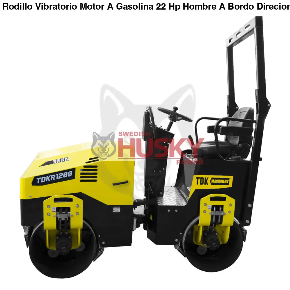 Rodillo Vibratorio Motor A Gasolina 22 Hp Hombre A Bordo Direcion Hidraulica TDK- TDKR1200