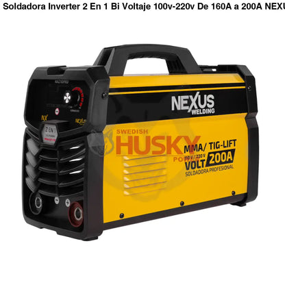 Soldadora Inverter 2 En 1 Bi Voltaje 100v-220v De 160A a 200A NEXUS WELDING NX210PRO