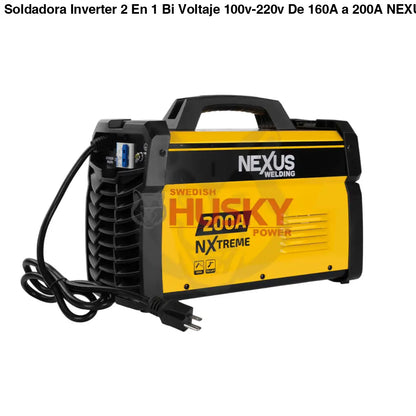 Soldadora Inverter 2 En 1 Bi Voltaje 100v-220v De 160A a 200A NEXUS WELDING NX210PRO