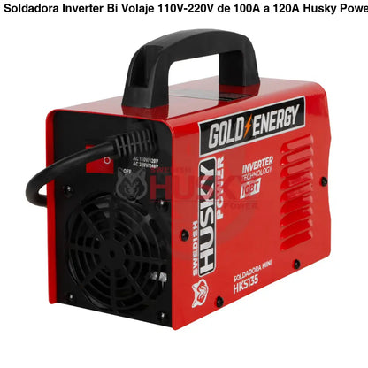 Soldadora Inverter Bi Volaje 110V-220V de 100A a 120A Husky HKS135