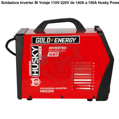 Soldadora Inverter Bi Volaje 110V-220V de 140A a 190A Husky HKS210