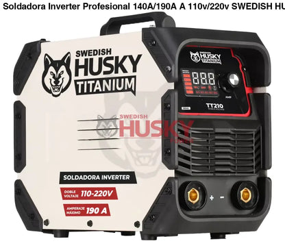 Soldadora Inverter Profesional 140A/190A  A 110v/220v SWEDISH HUSKY TITANIUM TT210