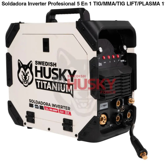 Soldadora Inverter Profesional 5 En 1 TIG/MMA/TIG LIFT/PLASMA  110v/220v SWEDISH HUSKY TITANIUM TM5180