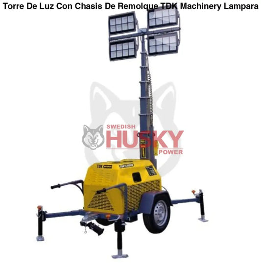 Torre De Luz Con Chasis De Remolque Mod. TDK Lampara Led 4X400W TDKTL700D
