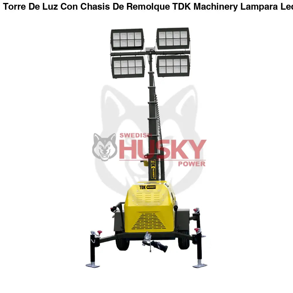 Torre De Luz Con Chasis De Remolque Mod. TDK Lampara Led 4X400W TDKTL700D