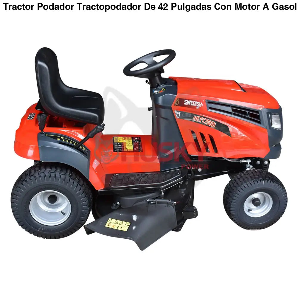 Tractor Podador Tractopodador De 42 Pulgadas Con Motor  A Gasolina Briggs & Stratton 4 Tiempos 500cc 17.5Hp Husky HKT1750B