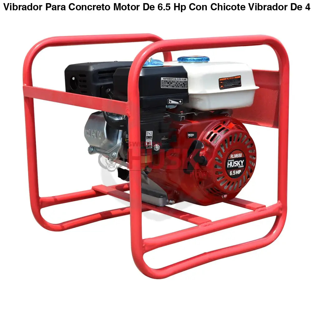 Vibrador Para Concreto Motor De 6.5 Hp Con Chicote Vibrador De 4 Metros 38MM Husky HKV384-65 - CONSTRUCCION