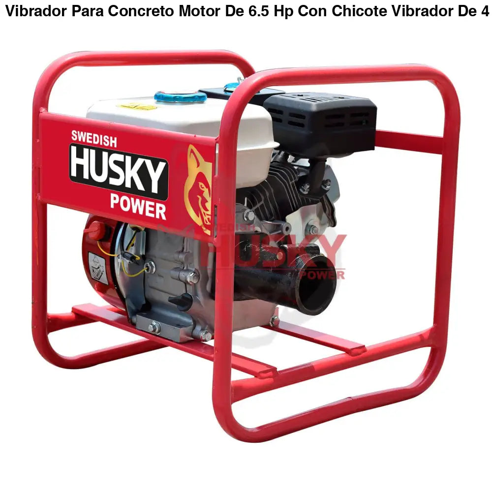 Vibrador Para Concreto Motor De 6.5 Hp Con Chicote Vibrador De 4 Metros 38MM Husky HKV384-65 - CONSTRUCCION